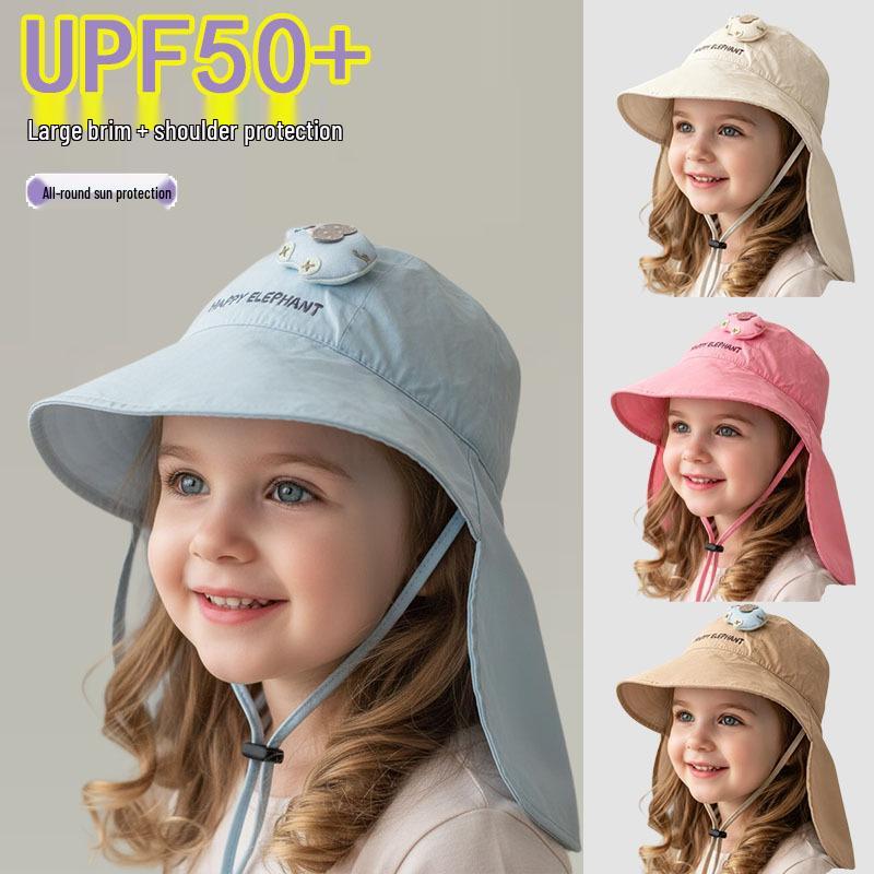 2026 Spring/Summer Cartoon Elephant Baby Sun Protection Bucket Hat