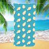 Cute Floating Yellow Duck Repeat Print Beach Towel For Swimming Pool Seaside Vacation Camping Gym Spa Outdoor Picnic Travel Use