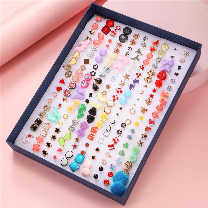 Plastic Resin Geometric Earrings With Resin Drop Embellishments For Trendy Summer Fashion