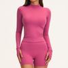 Women's Zipper Long Sleeve Yoga and Fitness Set - Autumn/Winter Slim Fit Sportswear