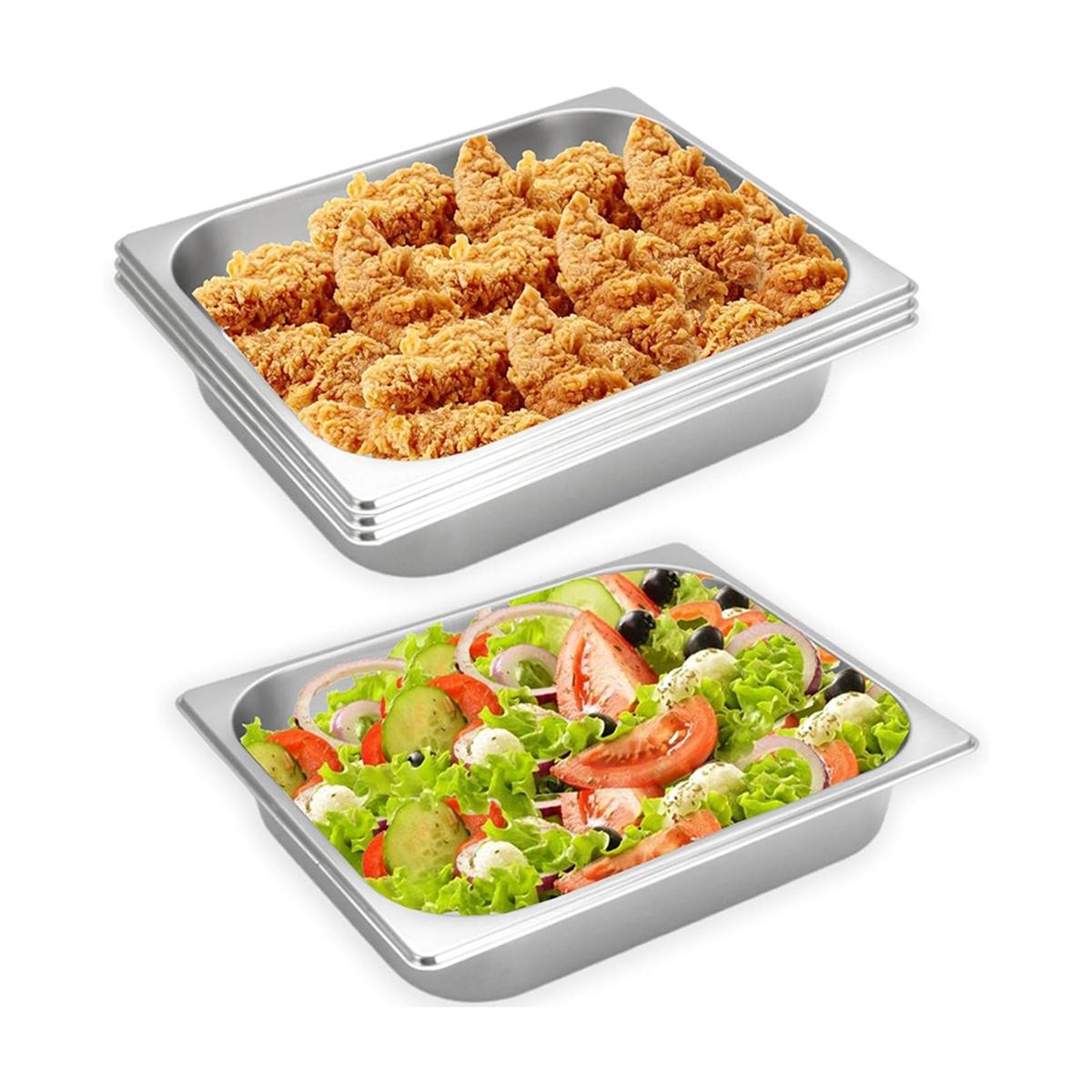 

2025+ 4 Pcs Half Size Hotel Pan, 1/2 Size 2.5 Inch Deep Stainless Steel Steam Table Pan Half Pans for Chafing Dishes China Mainland