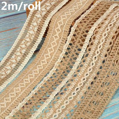 2M High Quality Rustic Wrap Party Supplies Natural Burlap Hemp Rope String Gift Packing Hessian Jute