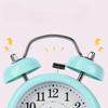 Simple Dormitory Student Alarm Clock Metal Small Alarm Clock Children's Bedroom Bedside Clock Silent Luminous Quartz Watch