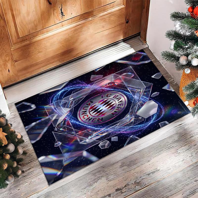 Bayern Munich Printed Flannel Area Rug Non Slip Soft Polyester Floor Carpet Indoor Decor Mat for Bedroom Living Room Sofa Game Room Home Decoration