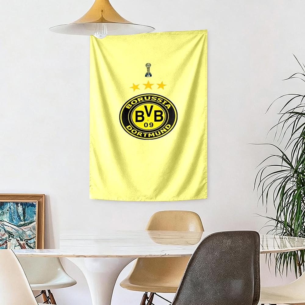Borussia Dortmund Wall Decor Tapestry Art For Pet Memorial Birthdaywedding Party Backdrop Family Gift