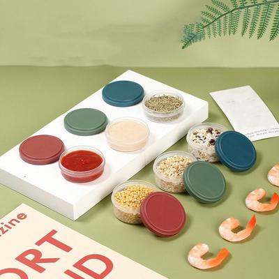 Barbecue Spice Jar Plastic Salad Sauce Cup 50/75ML Mini Condiment Container Anti-seepage Reusable Sauce Container Picnic