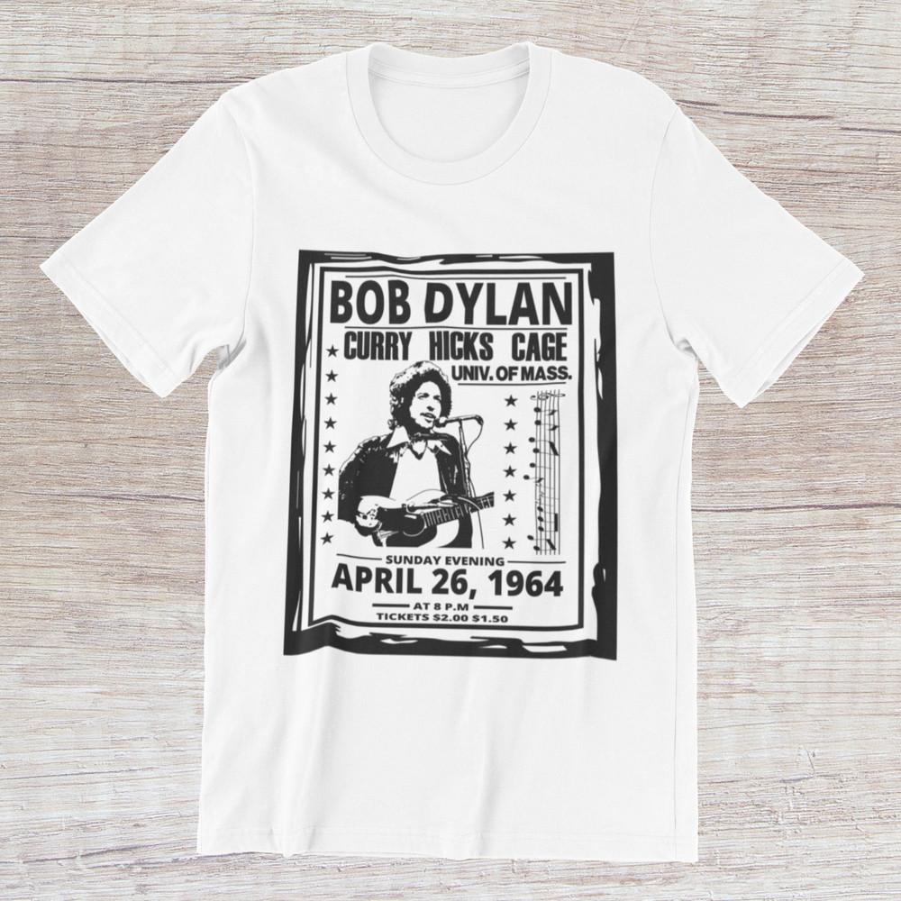 BOB DYLAN 1964 Concert  Composer Folk Rock Gospel Jazz Ringspun Coton Tee Unisex T-Shirt M