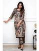 Women Top Tunic Cotton Blend Kurta Pant Set Indian Designer Party Wear Kurti