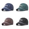 Embroidered Tark Letter Classic Outdoor Baseball Cap With Washed Finish Vintage