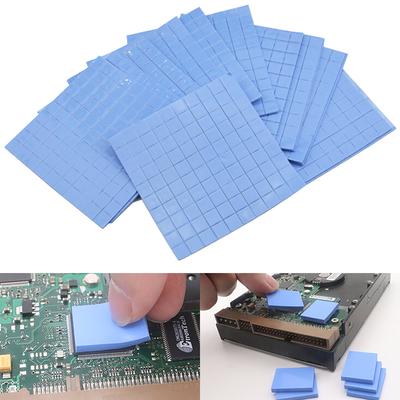 100 Stück 10 x 10 x 0,5 mm Wärmeleitpad für GPU, CPU, Kühlkörper, leitfähiges Silikon-Pad