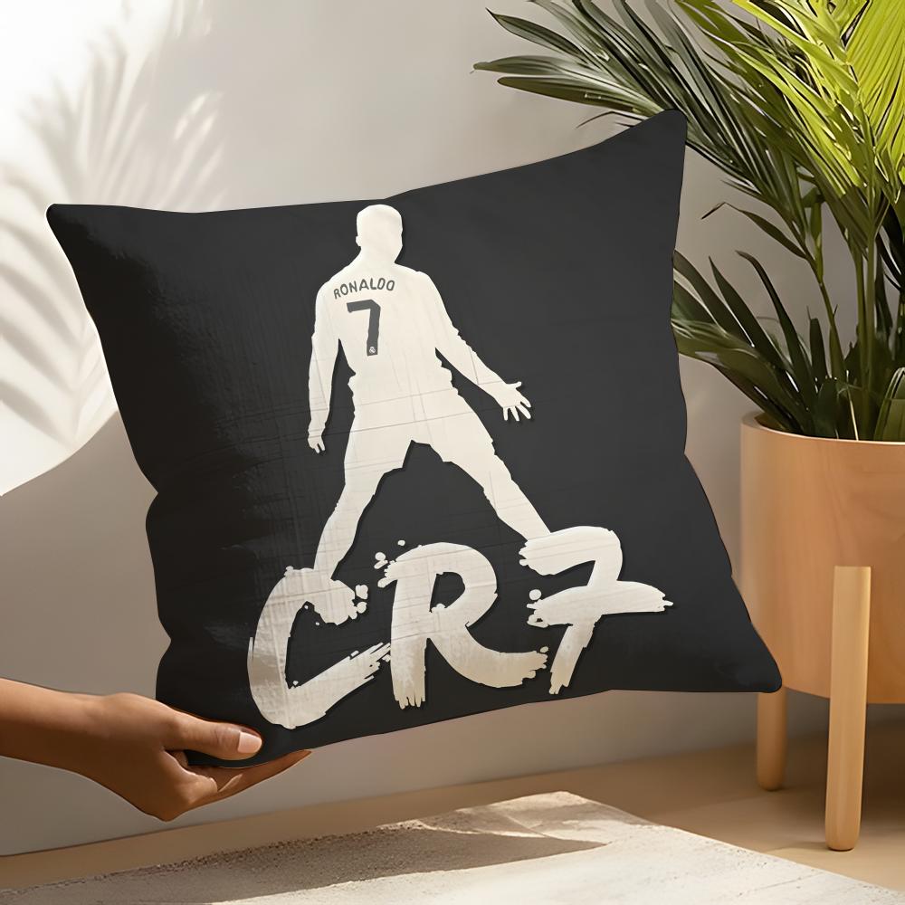 Cristiano Ronaldo Fall Pillow Case Linen Cushion Covers For Decorative Sofa Home Pillows Case Car Chair Pillows Cases