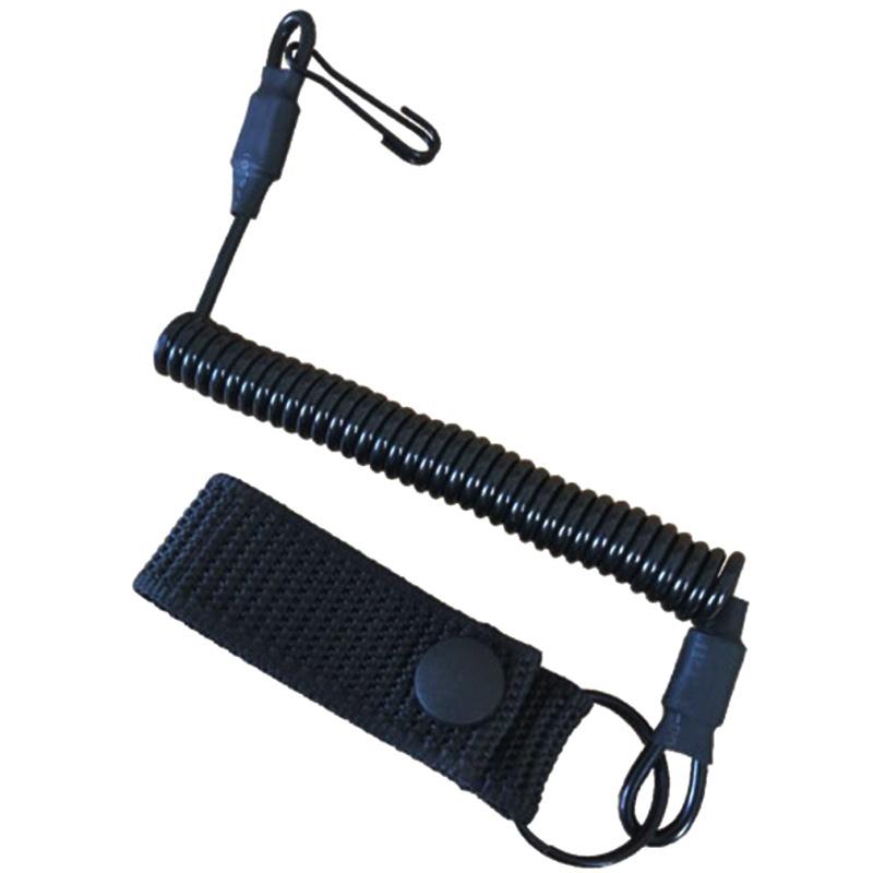 Elastic Lanyard Rope Tactical Anti-Lost Military Spring Safety Strap Gun Rope For Key Ring Chain Flashlight Hunting Accessories