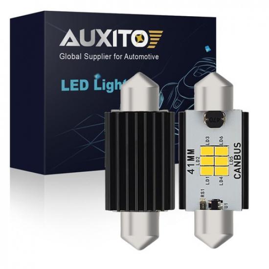 2X AUXITO 578 41MM Super White LED Interior Dome Map Light Bulb For Ford CNEDO