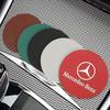 AXX2   2 Pcs Car Water Cup Mat Suede Non-Slip Coaster Accessories For Mercedes Benz AMG W204 W205 W203 W211 W212 W213 W201 W210 W124