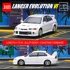 1/64 Mitsubishi Lancer Evolution EVO Familie JDM Initial D Spielzeugauto Modell JKM 1:64 Kostenlose Räder Druckguss Metalllegierung Sammlung Geschenk