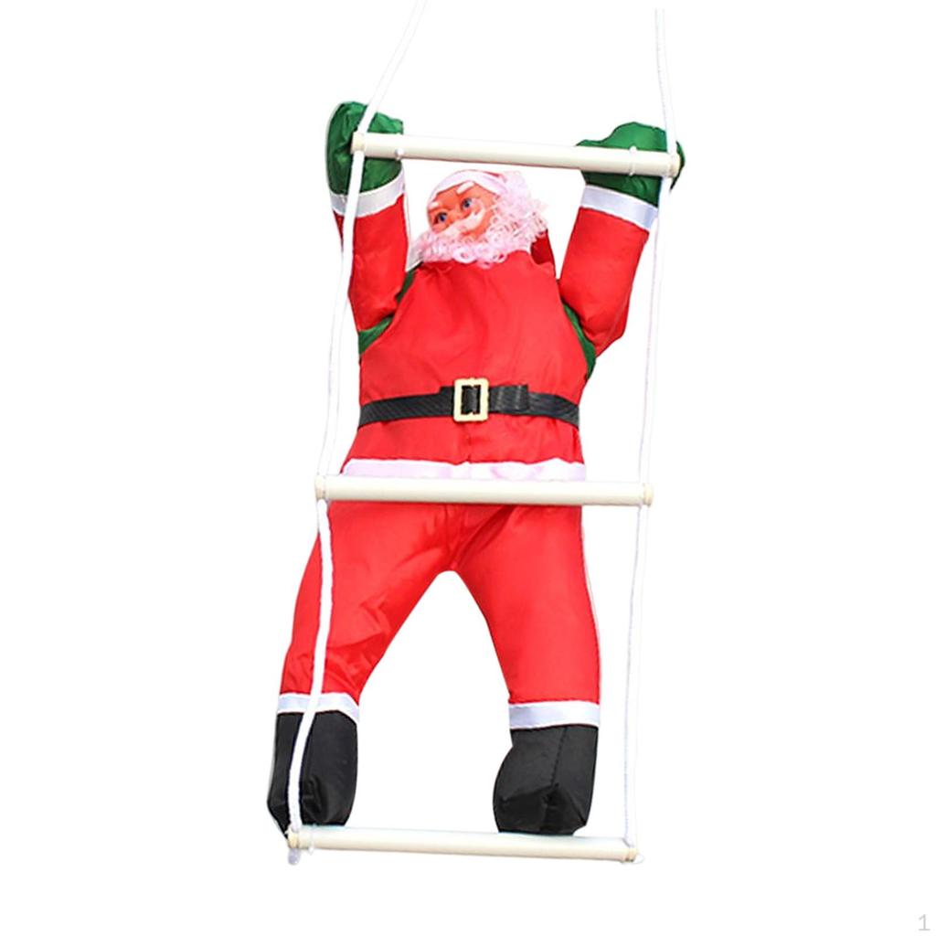 Cute Santa Claus Climbing Rope Animated, Hanging Wall Decoration Ornament, Pendant Snowman Crafts