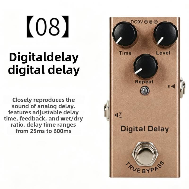 Single Effects Pedal For Electric Guitar With Aluminum Body For Distortion And Modulation