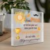 1pc Spanish Acrylic Sign Table Decor, A mi Papa gracias por ser una parte tan importante de mi vida, Desktop Decoration for Home Farmhouse Living Room