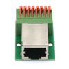 1Pcs Data Adapter Board Female Socket Guide Rail Installation Terminals Connector Rj45 Network Port Terminal Block Welding Free