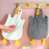 Hand Towel with Hanging Loop Highly Absorbent Quick Drying Wear Resistant Cute Goose Design Kitchen Cloth Dish Towel