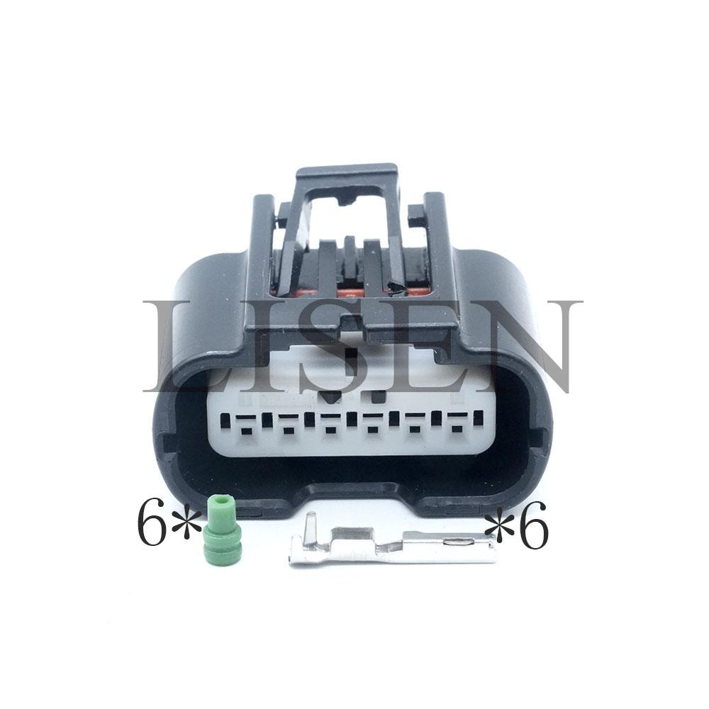 7287-1380-30 6-pin Automotive Throttle Pedal Position Sensor Female Connector Mopar 68335241AA Repair Kit Connector For honda- Female