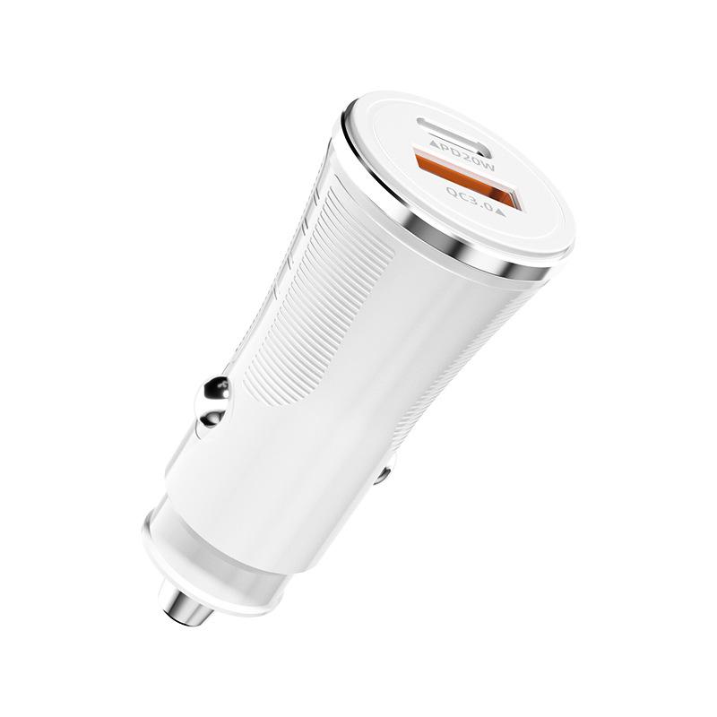 43W Fast Car Charger for iPhone 16 15 Pro Max, MFi Certified PD USB-C & QC 3.0 Adapter with 3.3FT USB C Cable