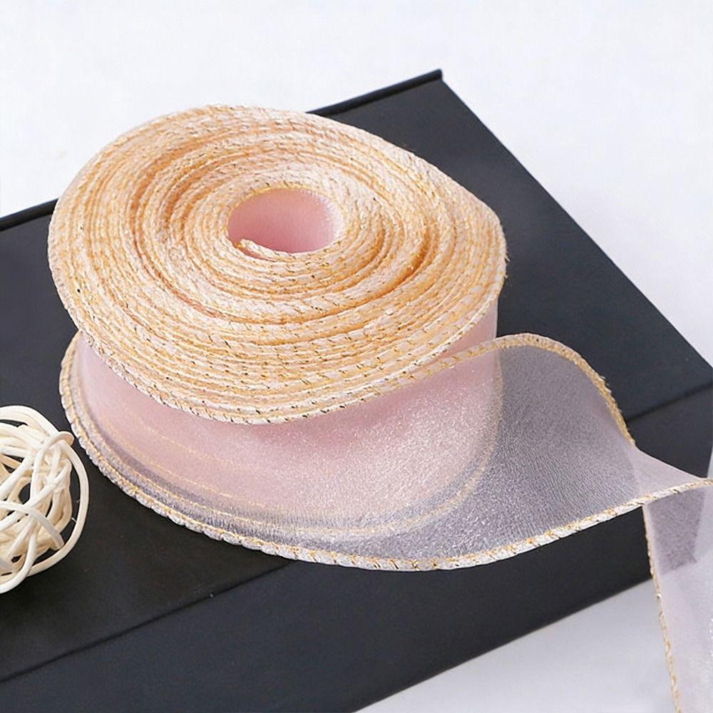 1 Stück 10 Yards Fischschwanz-Garnbänder 2,5 cm Wellenkante Gefaltet Geschenke Verpackungsmaterial Geschenkpapier Sträuße Chiffonband