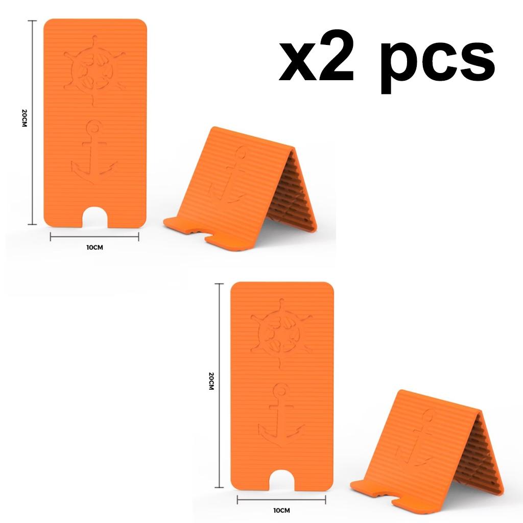 Flexible Silicone Phone Holder, Desk&Travel, Airplane Tray Table, Bendable Desktop Stand, Generic Portable Holder 4 Colors