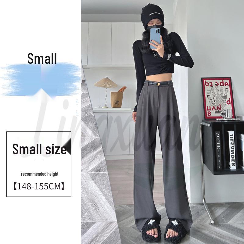 Spring 2026 Women's High Waist Wide Leg Straight Suit Pants