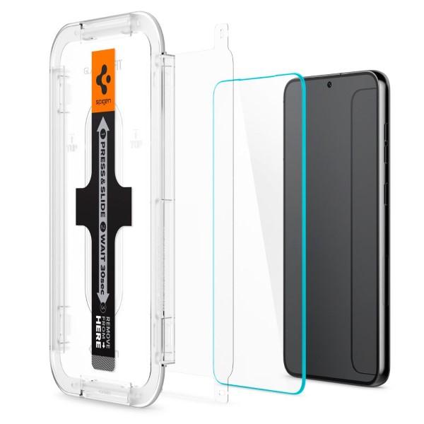 Szkło Do Etui + Aplikator Spigen Glas.tr Ez Fit Do Galaxy S23+, 2 Sztuki