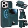 Magnetic Leather Phone Case with Card Holder for iPhone 12 - 17 Series Multi - functional Stand Shockproof Protective Cover