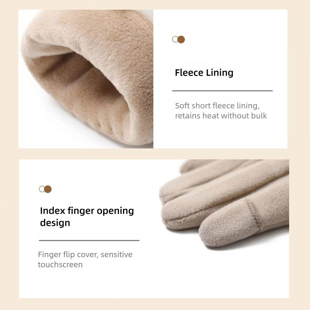 Waterproof Cold-proof Gloves Windproof Touch Screen Gloves Cute Winter Warm Gloves Cold Weather