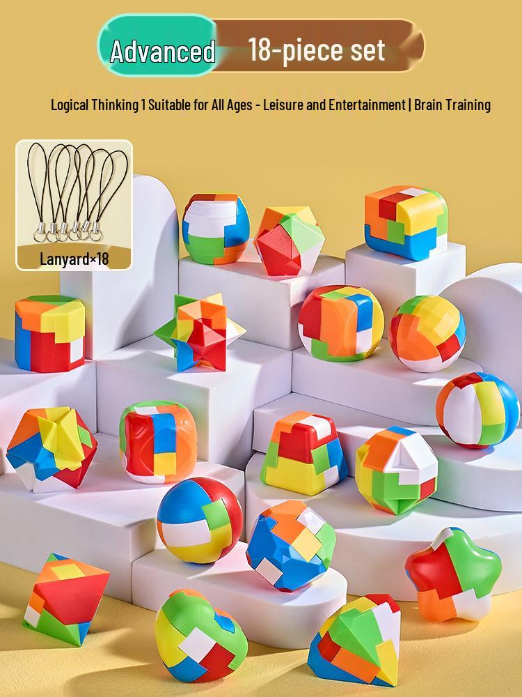 Luban Kongming Lock Set: Educational Puzzle Blocks for Kids Ages 8-12