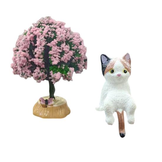 

Декор на приборную панель автомобиля Кот Миниатюрные фигурки спящего котенка для лобового стекла и консоли Милые ПВХ украшения Безопасный Очаровательный аксессуар для интерьера автомобиля C