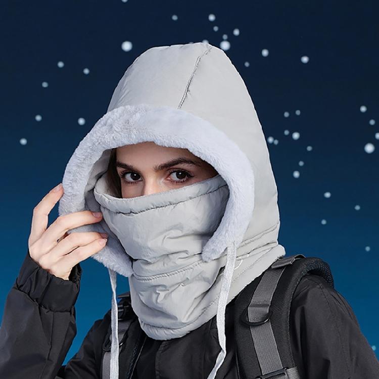 Unisex Warm Hat Neck Gaiter Warm Trapper Hat for Skiing Skateboarding Thick Windproof Ushanka Hat for Cold Weather