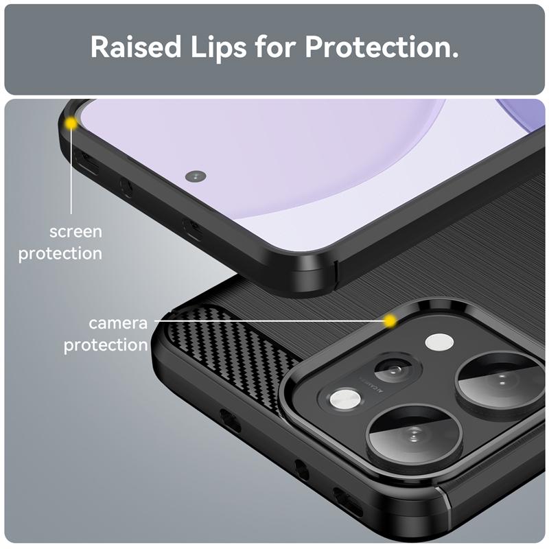 For Oppo Reno 14 Pro Case Anti-knock Soft Silicone Carbon Fiber Back Cover For Oppo Reno 14 Pro Case For Oppo Reno 14 Pro Case