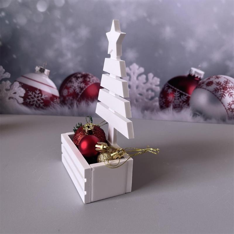 Silikonowa forma doniczki choinkowej do rękodzieła z żywicy, dekoracji świątecznych DIY, narzędzie do wyrobu biżuterii, materiał spożywczy