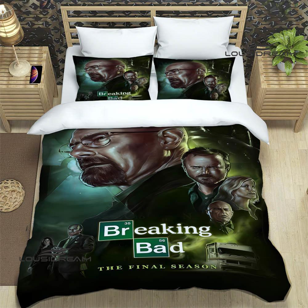 Movie BREAKING BAD Bedding Sets Exquisite Bed Supplies Set Duvet Cover Bed Comforter Set Bedding Set Luxury Birthday Gift