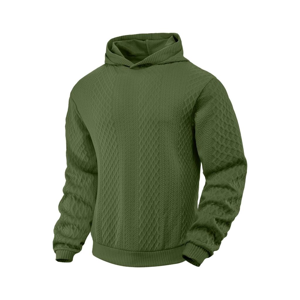 Hoodies Für Herren, Gestrickt, Mit Kapuze, Langärmelig, Übergroße Sweatshirts Mit Taschen, Herbst-Streetwear