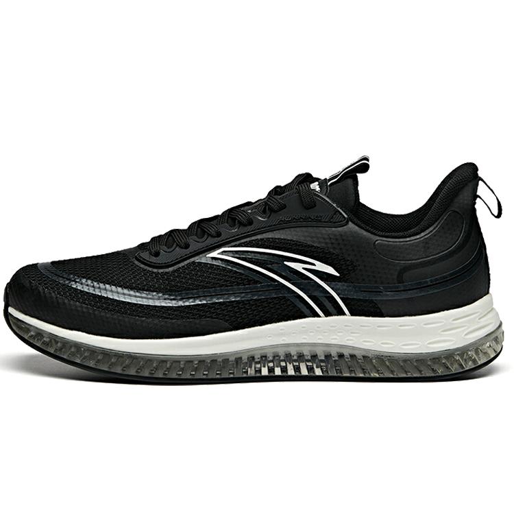 

Anta Night Stalker Cushioning Breathable Lightweight Rebound Low top Running Shoes Men s Black White Flash Technology 112015501-1 40