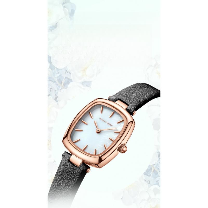 Vintage Light Luxury Women'S Watch Fashionable Quartz Watch With Mother-Of-Pearl Small Dial