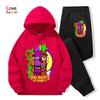 2026 Five Nights Hoodies+Hosen 2er-Set 3-14 Jahre Jungen Mädchen Trainingsanzug Kleidung Hoodie Jungen FNAF Sportlicher Anzug Ideal für den täglichen Gebrauch im Freien