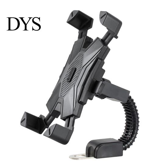 Phone Mount Navigation Bracket No Button Blocking Widely Compatible One Click Quick Mobile Lockout 360 Degree Rotation Motorcycle Holder Accessories