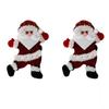 Santa Claus Christmas Curtain Tiebacks Bear Deer Curtain Clips Plush Doll Cartoon Design Xmas Curtain Buckle Window Treatment