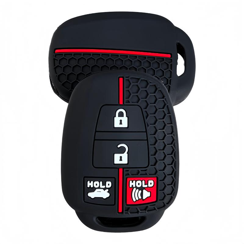 Jldzq Silicone Rubber Car Key Case Protector Cover For Toyota Camry 2012 2013 2014 Corolla 2014 Fob 4 Buttons