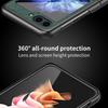 For Samsung Galaxy Z Flip6 5G/Z Flip5 5G Case Shockproof Cross Texture PU Leather+PC Phone Cover