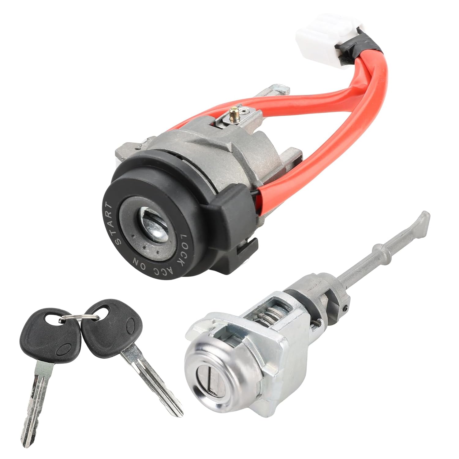Ignition Switch Door Lock Cylinder with Key Replacement for 81905-F2000 81910-F0000 Compatible with Hyundai Elantra 2015-2020