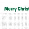 Christmas Word Puzzle Poster 31x19-Inch Seasonal Party Interactive Family Game Poster Size Christmas Word Search Game