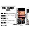 Wheel Rim Repair Kit Automotive Black Alloy Wheel Rims Scratch Remover Pen Set Quick Dry Car Hub Scratch Care Accessories