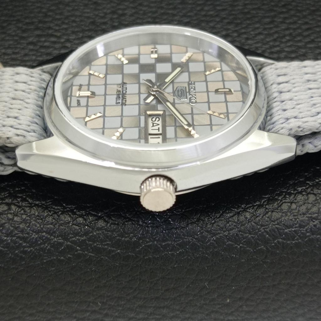 SEIKO 5 AUTOMATIC JAPAN MENS 6309A REFURBISHED GREY COLOR DIAL WATCH a440238-9 Sk-a440238-1